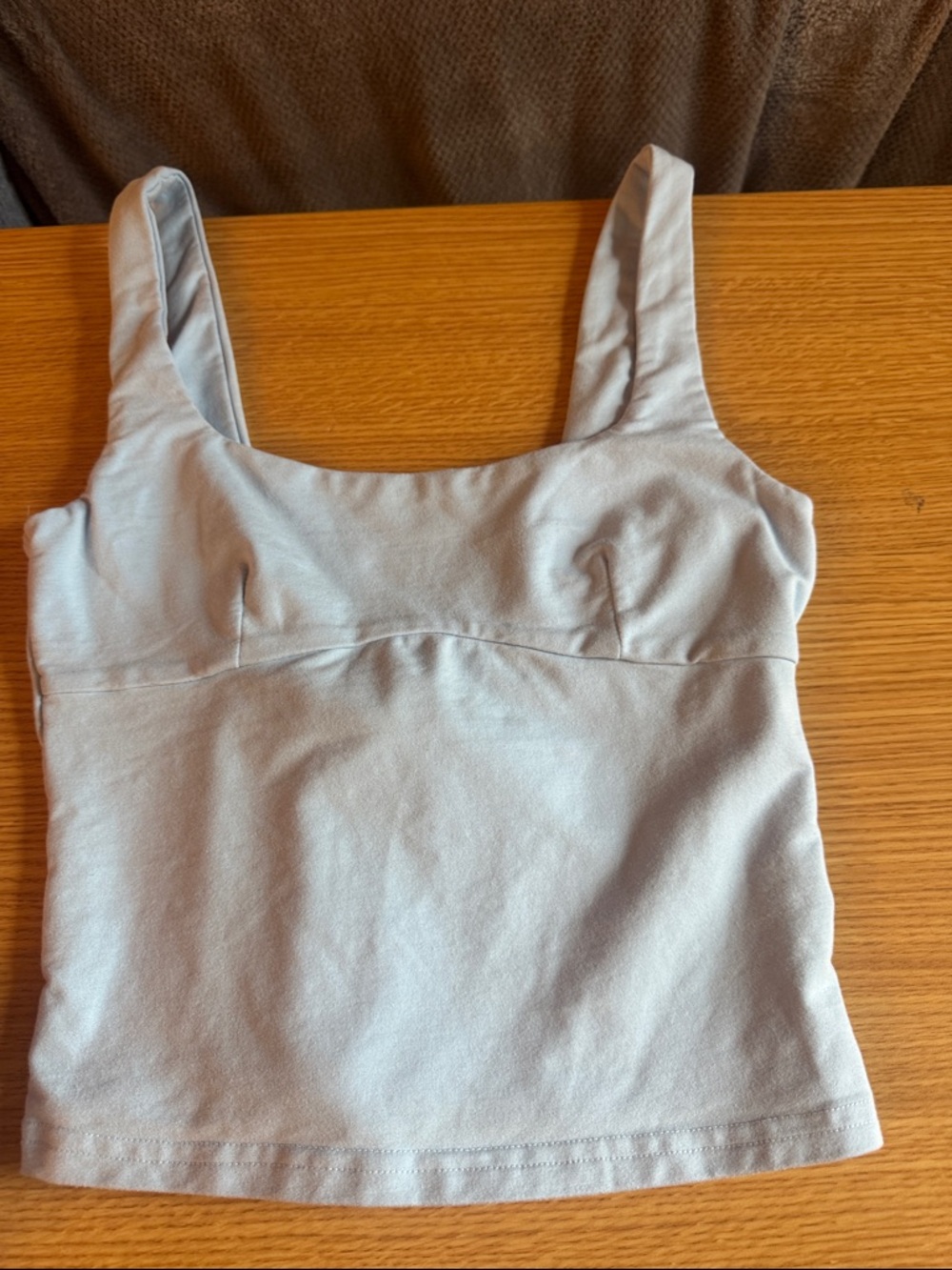 Edikted Light Blue Square Neck Tank Top